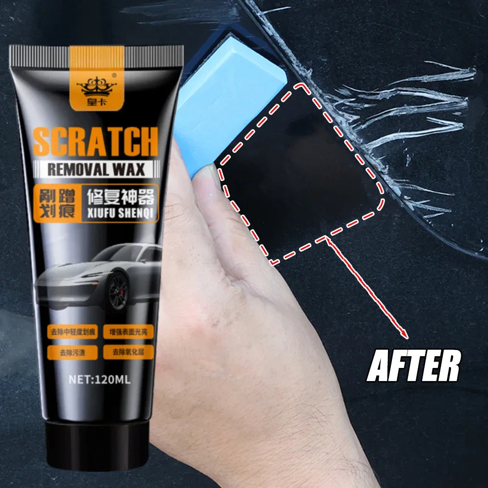 Clearvex™ Car Scratch Remover Wax Kit 120ml – Paint Repair & Shine Restorer