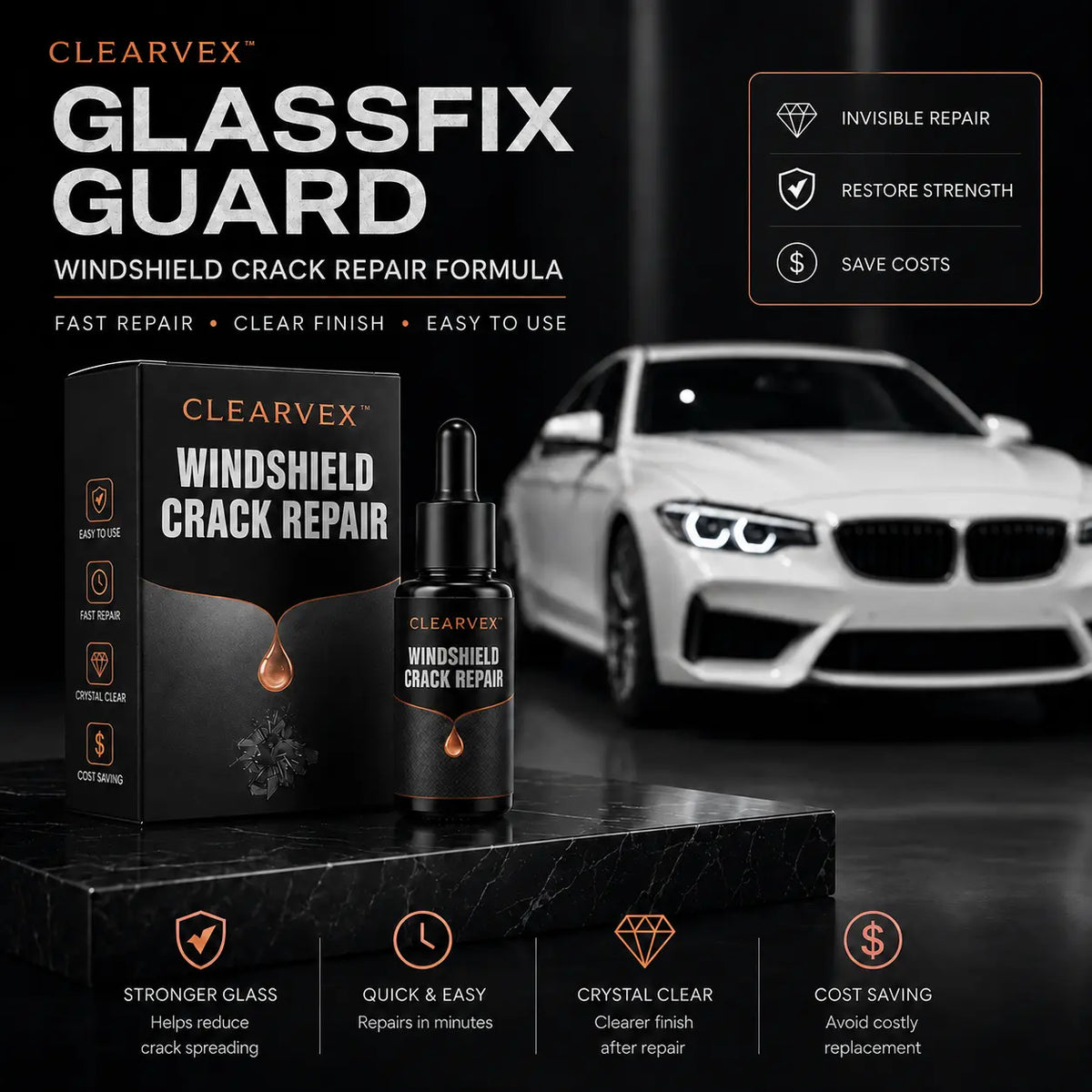 Clearvex Windshield Repair Kit
