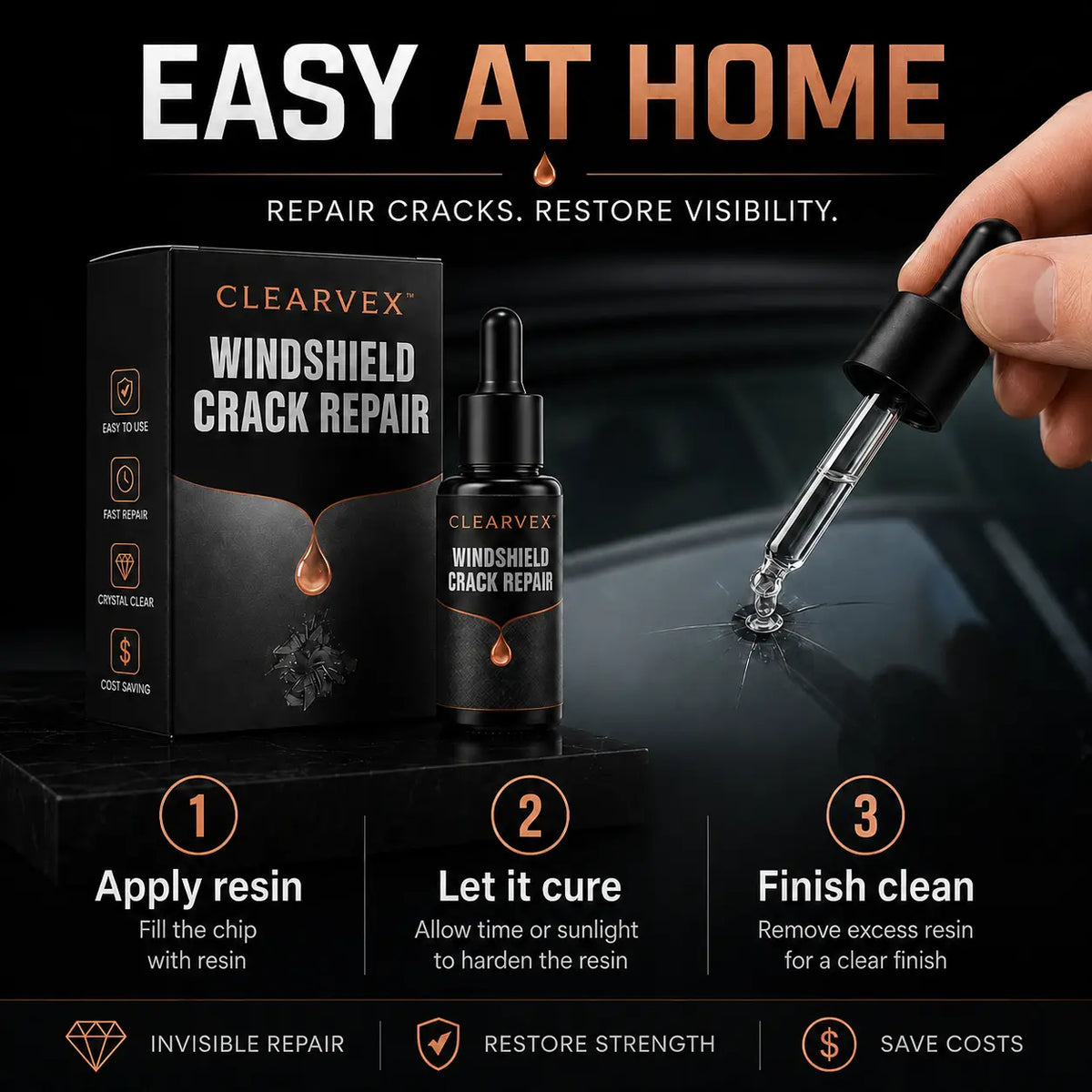 Clearvex Windshield Repair Kit
